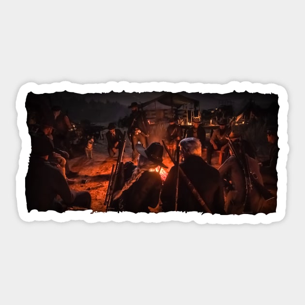 RDRO Retreat Campfire Sticker by RDRO Retreat